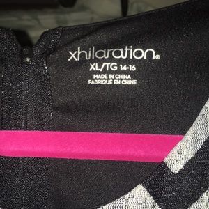 Black and white chevron dress